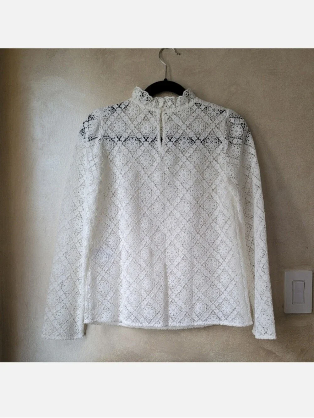 SEZANE EGLANTINE LACE BLOUSE - Picture 4 of 7